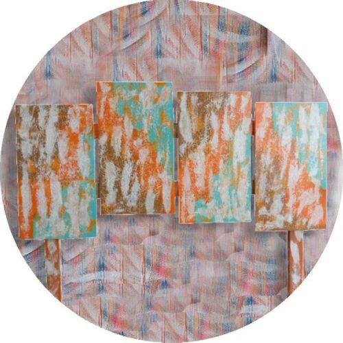 Cabecero de madera artesanal decorado para cama de 135 cm y 150 cm – hecho a mano, con patas o colgadov