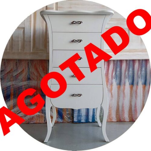 Sifonier 5 cajones isabelino blanco